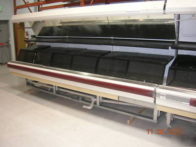 60' of hussmann M3-12 produce display cases nice