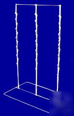 10 white snack chip standing racks clips bar display