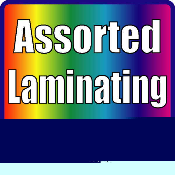 100 pack assorted smaller size laminating pouches