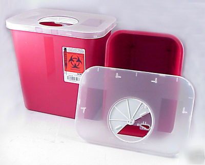 16 sage 8970 8 quart qt sharps containers with lids nos