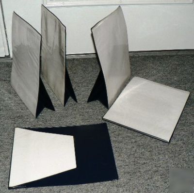 5 vinyl display stands (fits standard size copy paper)