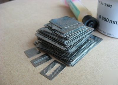 72 pcs heat directly bga reballing stencil +balls kits
