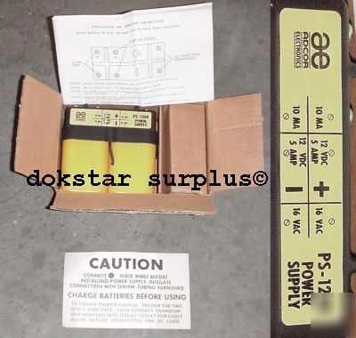 Adcor ps-1204 back-up supply charger gel cell