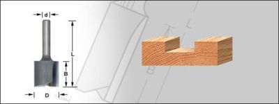 Amana straight plunge router bit 45200