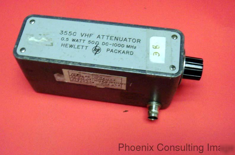 Hp agilent 355C vhf manual step attenuator dc to 1GHZ