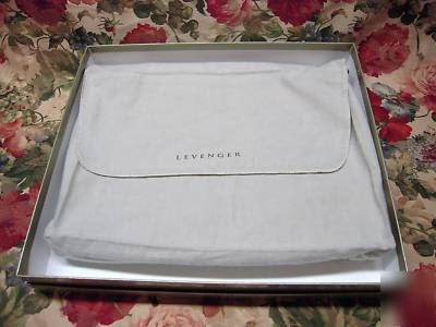 Levenger ~ ravello notebook folio ~ eggplant return jhf