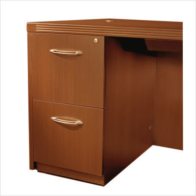Mayline aberdeen file/file pedestal desk cherry