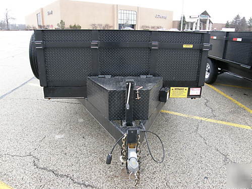 New 2009 7'X16' x 2' scissor dump trailer, 14K gvwr