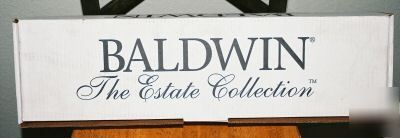 New baldwin solid brass berkshire lock / handle set rh