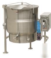 New intek electric manual tilt steam kettle, 80-gal., 