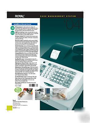 New royal 601SC 1000PLU barcode scanning cash register 