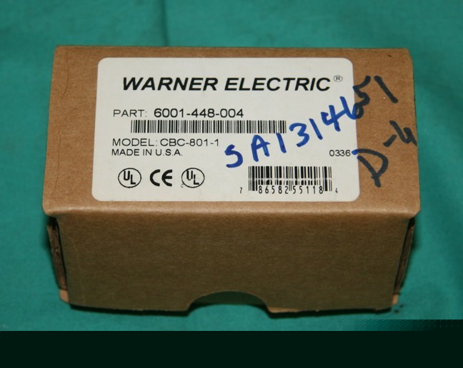 New warner electric 6001-448-004 cbc-801-1 clutch brake 