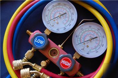 R410A R22 R134 manifold gauge hose set epa applied hvac