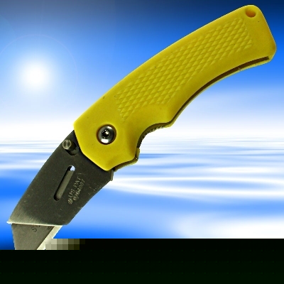 Sk edge superknife folding yellow razor utility knife
