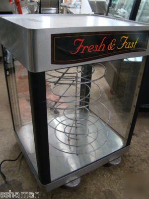 Star hfd-3 rotating 4 tier humidity pizza display warmr