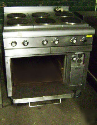 Hobart cr-43 6 burner electric range liquidation