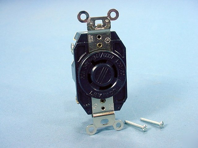 Leviton L20-20 locking receptacle 20A 347/600V 3Ã¸y