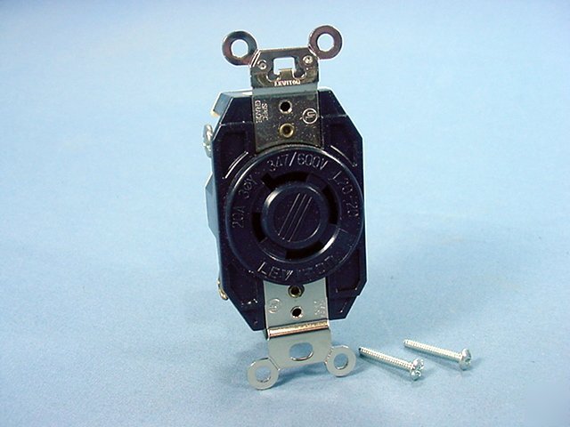 Leviton L20-20 locking receptacle 20A 347/600V 3Ã¸y