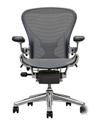 Mint herman miller aeron aluminum posturefit leather 