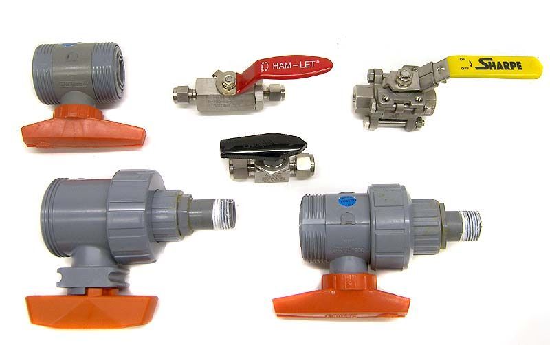 New lot 6 swagelok ss-43S6 chemtrol cpvc tru-bloc valve 