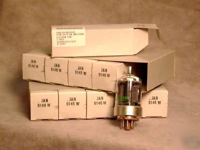 10 jan spec ge 6146W tubes factory box, rare find 
