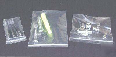 1000 6X9 zip lock reclosable poly bags 2 mil zipper ++
