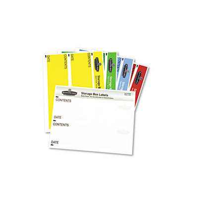 Banker`s box storage box label assorted colors 20 /pack