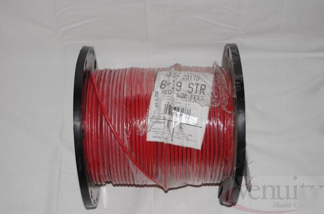 Cerro 23173 112-4203J 6-19STR red cable 500FT