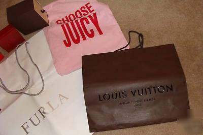 Closet decorating lot of upscale designer boxes & bags 