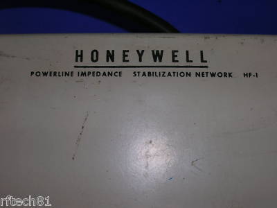 Honeywell hf-1 lisn / power line impedance network