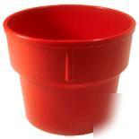 Lot of 4 plastic malt shake collars fits 12-22 oz cups