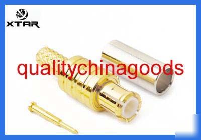 Mcx male straight connector crimp RG316 RG174 #0075