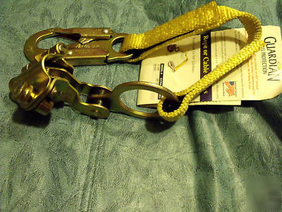New * *guardian fall protection,rope grab w/lanyard,01500