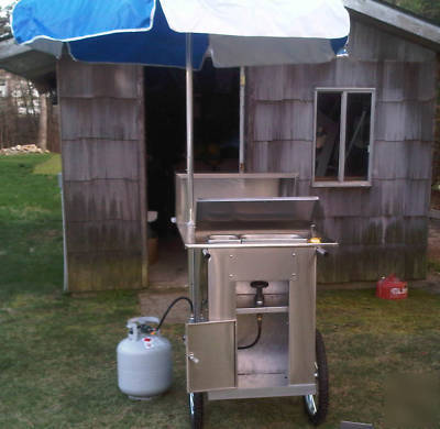 New hot dog cart --- brand --- stainless steel body