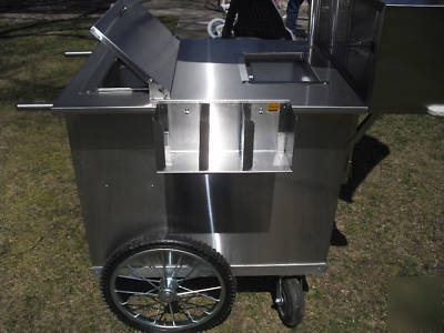 New hot dog cart --- brand --- stainless steel body