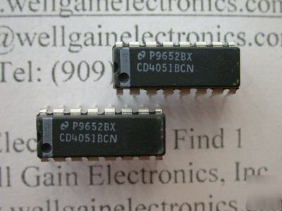 Nsc CD4051BCN single 8 dual 4 triple 2CHL analog ic dip