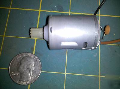 TT49 motor				 9.6VDC from rc car 10 tooth gear