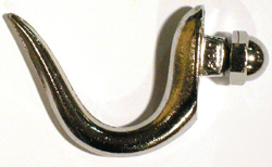 Wall mount meat hook 2 1/2 inch deep