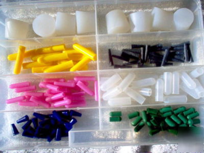 208 pcs powder coating masking plugs + case 