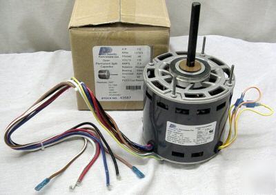 3587 1/2 hp 1075 115 v 3 speed blower fan motor