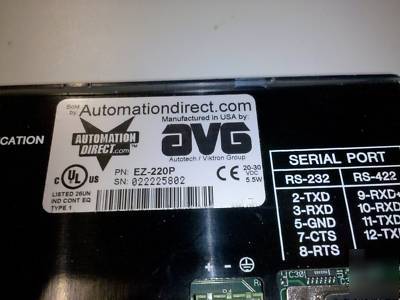 Automation direct - ez-220P - operator interface (hmi)