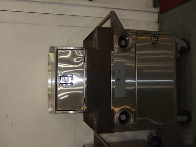Coffee food beverage stainless steel mobile vendor cart