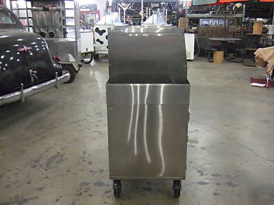 Coffee food beverage stainless steel mobile vendor cart