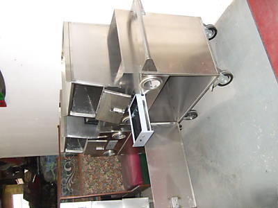 Coffee food beverage stainless steel mobile vendor cart