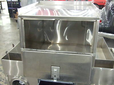 Coffee food beverage stainless steel mobile vendor cart