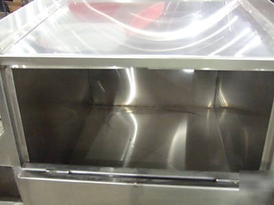 Coffee food beverage stainless steel mobile vendor cart
