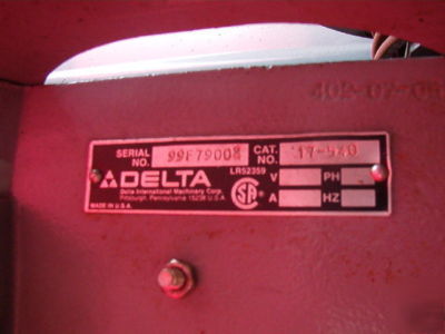 Delta variable speed drill press 4250 rpm excellent 