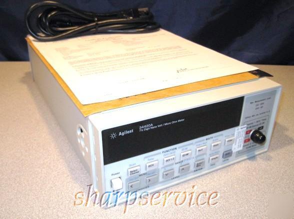 Hp agilent 34420A 7 1/2 digit nano volt/micro ohm meter