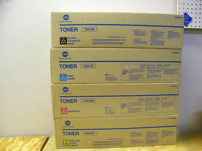 Konica minolta TN613 cmyk all 4 toners bizhub C452 C552