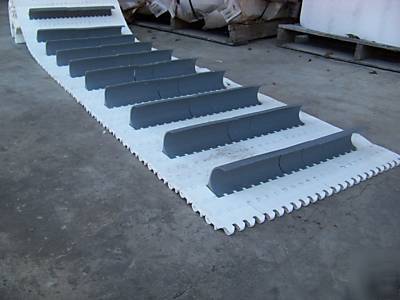 Kvp falcon 416 clib mat top conveyor belting w/flights
